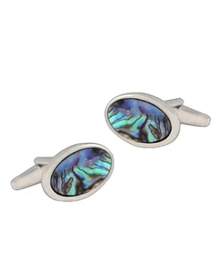 Pearl Shell Silver Cufflinks | men’s cufflinks | shirt cufflinks | men’s gift - Picture 1 of 1