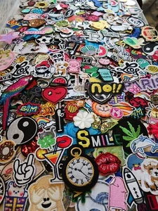 25 Randomly Picked Iron On Patches Surprise Grab Bag Free USA Shipping - Picture 1 of 12