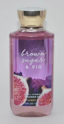1 BATH & BODY WORKS BROWN SUGAR & FIG SHOWER GEL WASH ALOE VITAMIN E 10OZ LARGE - Image 1 of 4
