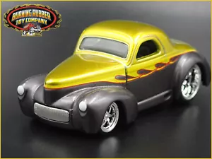 1941 41 Willys Coupe Green 1:64 Scale Collectible Diorama Diecast Modello Auto - Foto 1 di 9