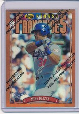 1996 Topps Finest Mike Piazza Franchises Refractor #275