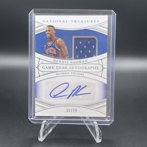 2021-22 National Treasurer Dennis Rodman Game Gear Autographs /99 Game Worn/used