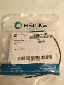 Remke Mini-Link Receptacle Female 2-Pole 1 Foot Stainless Steel Shell 102Q0010M1 - Picture 1 of 4