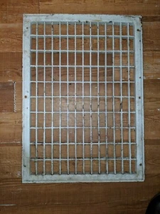 Antique Steampunk Salvage Iron Heating Grate Vent Register 21 3/4" by 15 3/4" - Picture 1 of 6