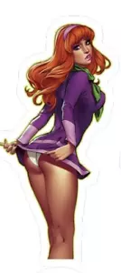Sexy Daphne, Scooby Doo, Vinyl 3" gestanzter Aufkleber - Bild 1 von 1