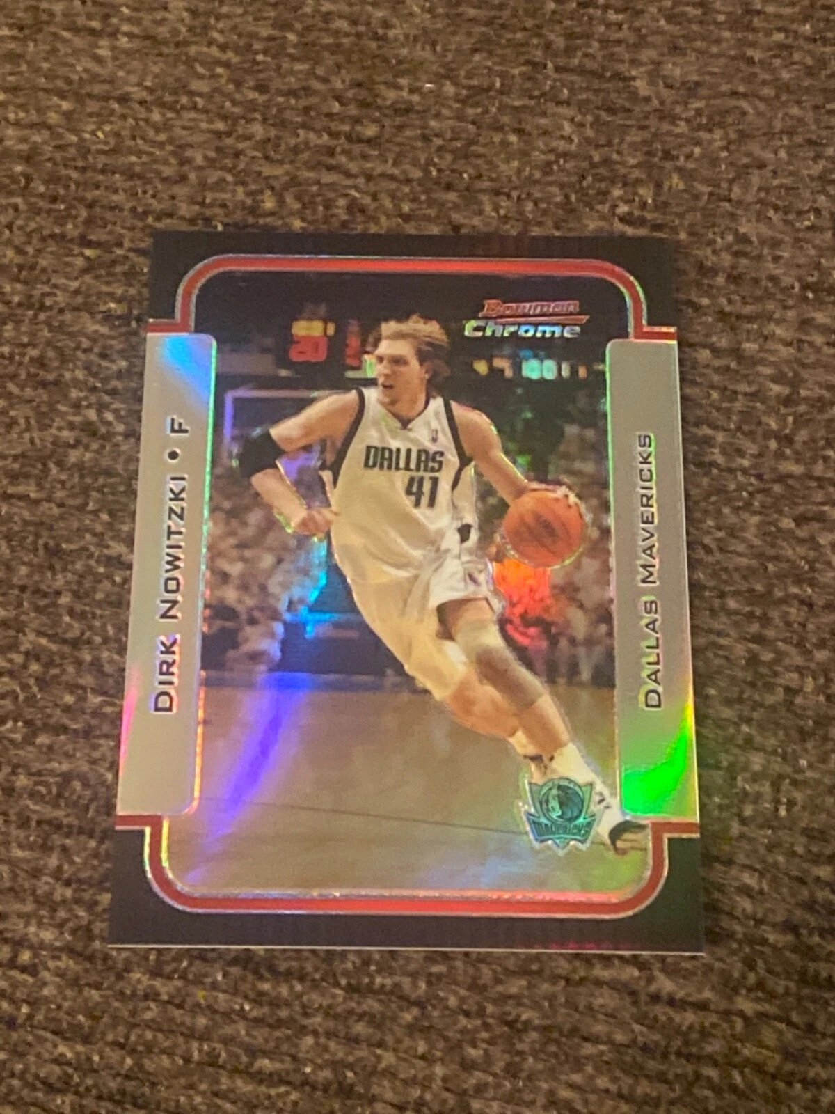Dirk Nowitzki 2003 bowman chrome rookie refractor #20 171/300