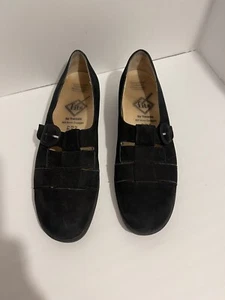 Fits by Theresia Bianca Black suede Shoe Mary Jane style women’s size 8.5 - Picture 1 of 9