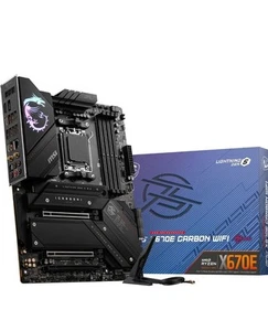 MSI MPG X670E CARBON WiFi AM5 ATX AMD Motherboard - Afbeelding 1 van 4