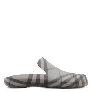Burberry Checked-Lining Stingray Rubber Clogs, Brand Size 36 (US Size 6) - Picture 1 of 5