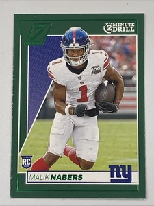 Malik Nabers 2024 Panini Zenith Football #171 Rookie Green 2 Minute Drill (RC) - Picture 1 of 5