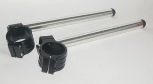 53mm Handle Bar Clip On Black APRILIA Mille Falco Tuono/DUCATI 749 999 1098 1198 - Picture 1 of 1