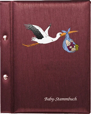 Baby-Stammbuch STORCH mit Hüllen | Das besondere Geschenk  | Mutterpasshülle - Bild 1 von 4