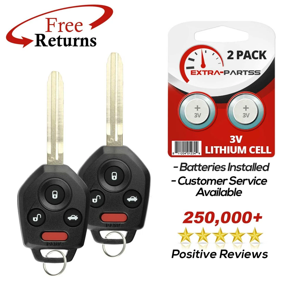 2 Remote Key Fob 82 Chip for 2009 2010 2011 2012 2013 2014 Subaru Legacy Outback Foto 1 de 1