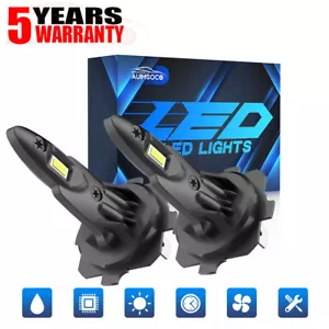 Xenon White 8000K LED High Low Beam Headlight DRL Bulbs For BMW E46 325i 328i M3 - Picture 1 of 16