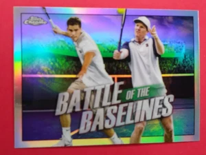 2021 Topps Chrome Tennis - PETE SAMPRAS / JIM COURIER - Battle of The Baselines - Picture 1 of 2