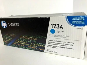 HP Q3971A 123A ORIGINAL CYAN Tonerkartusche für LaserJet 2550 2820 2830 - NEU - Bild 1 von 7