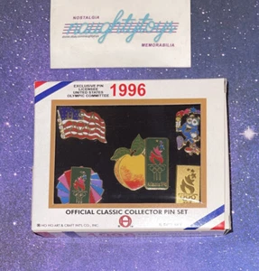 Vtg 1996 Atlanta Olympic Committee Official Classic Collector Pin Set NIB Lot - Picture 1 of 8
