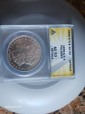 1898 S/S Morgan Silver Dollar Rare Variety  - Image 1 of 2