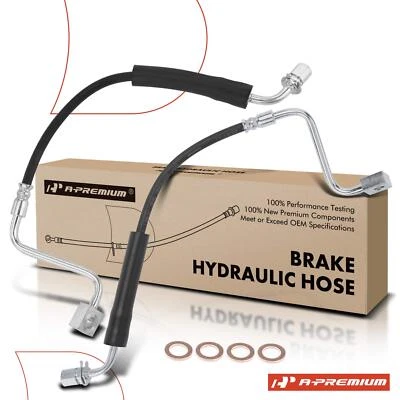 Manguera hidráulica de freno delantera A-Premium 2 piezas para Ford Flex 2009-2012 V6 3,5 L Foto 1 de 4