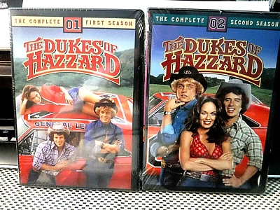 BRAND NEW/SEALED 8 DVD SET DUKES OF HAZZARD COMPLETE 1ST & 2ND SEASONS! 1763 MIN Foto 1 de 4