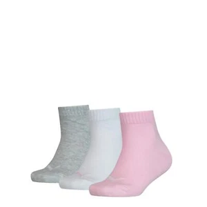 PUMA KIDS QUARTER 3PK SOCKS JUNIOR SOCKS - Picture 1 of 1