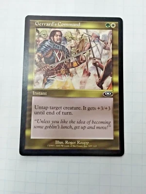 MTG Gerrard's Command Planeshift 109/143 Regular Common - Some Edge Wear -Pics - Image 1 of 4