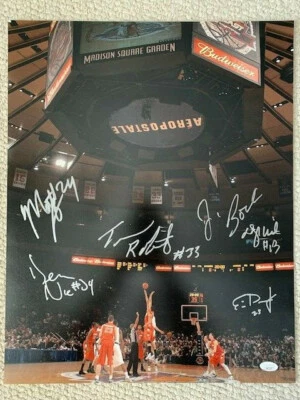 JIM BOEHEIM SIGNED OVERSIZED 16x20 PHOTO   WITH DEVO+OTHERS   SYRACUSE BK    JSA — 第 1/3 张图片