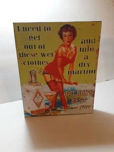 Lienzo estilo vintage Dilbey's Gin 10x8 - Imagen 1 de 4