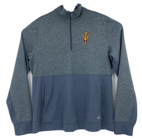Adidas Arizona State ASU Sun Devils Jacket Pullover 1/4 Zip Womens XL Cover