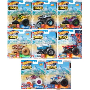 Hot Wheels Monster Trucks Racing Mix 1:64 Die-cast Cars Model Toys Update 12/02 - Picture 1 of 29