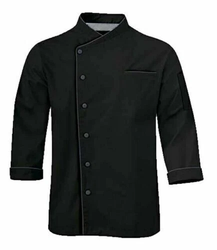 Chef Coat Short Sleeve Jacket Restaurant Kitchen Cooking Work Uniform for Men's - Image 1 of 1