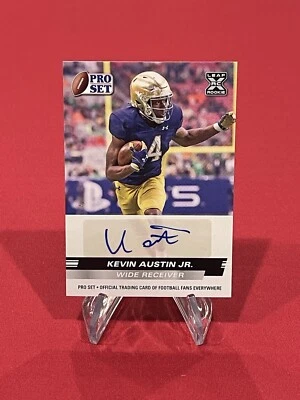 2022 Leaf Pro Set Draft - Autographs #PSA-KA2 Kevin Austin Jr. (AU, RC) - Image 1 of 2