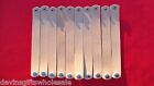 #br8 Lot Of 10 Rounded End Natural Tooling Leather  Bracelet Blanks W/snap