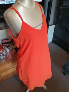 Orange Chiffon Camidress Size 10 - Picture 1 of 5