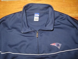 Reebok NEW ENGLAND PATRIOTS Logo Zippered (3XL) Warm-Up Jacket Tom BRADY - Picture 1 of 11