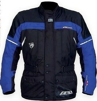Akito Nexxus Mens Textile Waterproof Motorcycle Jacket UK 38" Chest BLUE (LB3) - Image 1 of 4