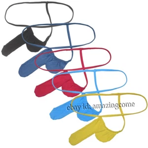 Hombres Largo Abultado Bolsa Cuerda Bikini Modal Ropa Interior Mini Cobertura Jockstrap Tanga - Imagen 1 de 17