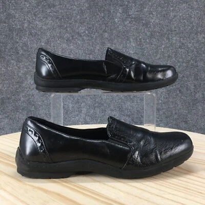 LifeStride Shoes Womens 8.5 Wide Dee Loafers Black Faux Leather Slip On Casual - Image 1 of 4