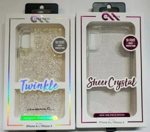 Case Mate Sheer Crystal Or Twinkle Case For iPhone X iPhone XS (5.8INCH) - Clear - Picture 1 of 7