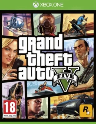 Grand Theft Auto V GTA 5 (Xbox One, 2014) Complete with Map and Manual - Image 1 of 4