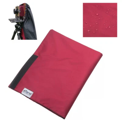 Capucha de enfoque de tela oscura negra y roja impermeable para cámara de gran formato 4x5 Foto 1 de 4