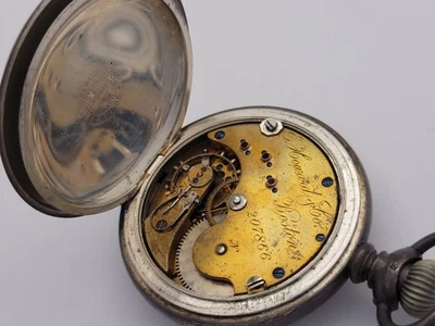 E Howard & Co - Series 7 - 15j - N / 18s+ - Sterling Hunting Case VII - Image 1 of 4