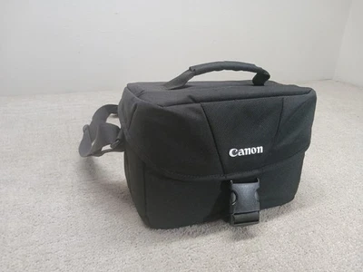 Bolso de hombro Canon 100ES DLSR bolsa de viaje de almacenamiento negro correa ajustable Foto 1 de 4
