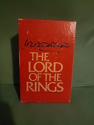 Lord Of The Rings Trilogy 1978 Box Set 2nd Edition w/Slipcase Tolkien ORIGINAL Foto 1 de 4