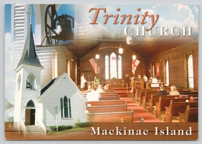 Postcard Trinity Episcopal Church Mackinac Island Michigan - John Penrod - Image 1 of 2