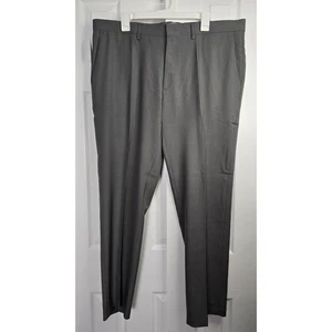 Pantalone elegante Haggar H26 uomo premium elasticizzato taglio dritto grigio - Taglia 40 x 30 - Foto 1 di 4