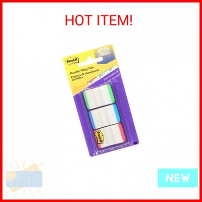Post-it Tabs,1英寸,有衬里,绿色,蓝色,红色,22个标签/颜色,66个标签/On-the-Go Di — 第 1/2 张图片