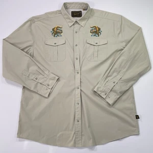 Howler Bros Gaucho Snapshirt Pearl Snap Men’s 2XL Valley Monster Long Sleeve - Picture 1 of 14