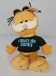Peluche Garfield Beanie Baby Ty con etichette - Non faccio Perky - 2007 - Foto 1 di 7