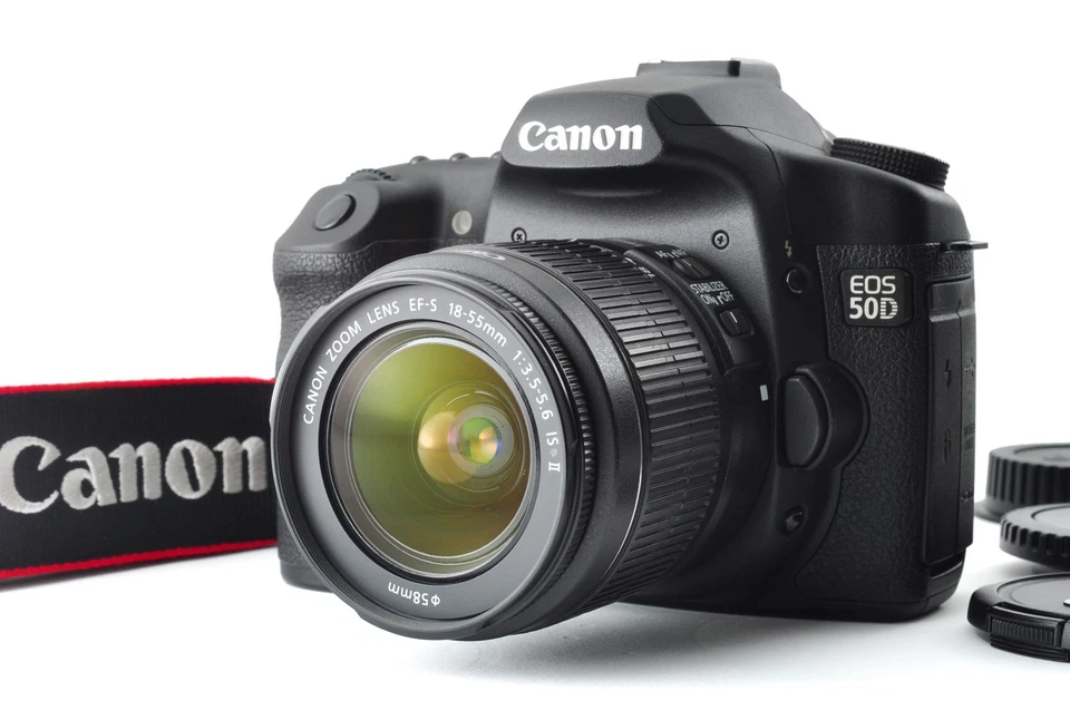 Canon EOS 50D + EF-S 18-55mm IS II [3644 Shots] 15.1MP DSLR Camera Zoom Lens Kit - Image 1 of 4